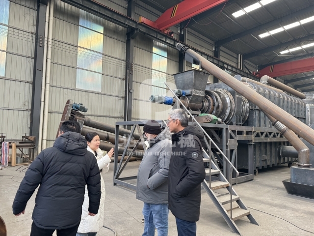 聚焦綠色科技,玻利維亞客戶考察紡織品廢料红豆视频app下载機